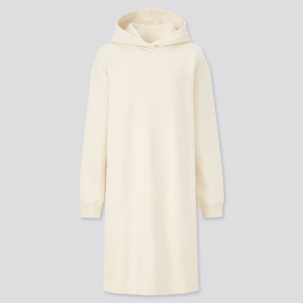 NWT Uniqlo sweat long sleeve hoodie dress, XS